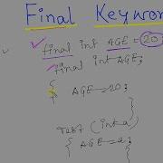 Java 90 Final Variable In Java Final Keyword In Java