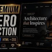 Build A Premium Architecture Hero Section HTML CSS Custom Cursor Tutorial Part 1