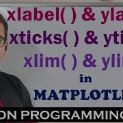 Xticks Yticks Xlabel Ylabel Xlim Ylim IN MATPLOTLIB MATPLOTLIB