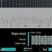 Weezer Dope Nose Guitar 2 Solo Easy Tab