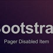 Bootstrap 3 Tutorial 49 Pager Disabled Item