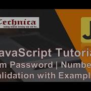 25 JavaScript Tutorial Confirm Password And Number Field Validation With Examples