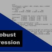 Robust Regression Model In R