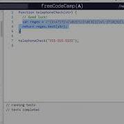 JavaScript Algorithms And Data Structures Projects Telephone Number Validator