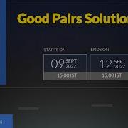 Codechef September Long Challenge Good Pairs Solution