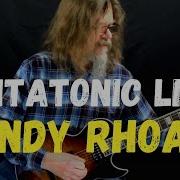 Pentatonic Sequence Licks In The Style Of Randy Rhoads