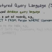 Structured Query Language SQL