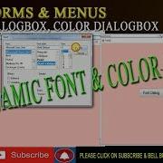 How To Change Font And Color Dynamically Using C Net Font Dialog In C Color Dialog Box In C