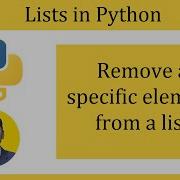 Remove A Specific Element From A Python List Using The Remove Method Amit Thinks