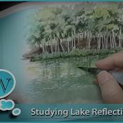 Relaxing Day Of Watercolor At The Lake Reflection Studies Vlog