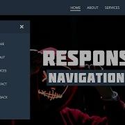 Responsive Navigation Menu Bar Using HTML CSS CSS Media Query
