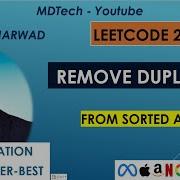 Remove Duplicates From Sorted Array Leetcode 26 JavaScript Two Pointers In Place