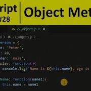 JavaScript Tutorial 28 Object Methods In JavaScript Programming For Beginners