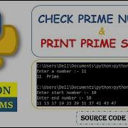 Check Prime Number Printing Prime Numbers In Given Interval In Python