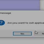C Tutorial Message Box Exit Application