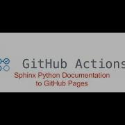 GitHub Action Sphinx Documentation