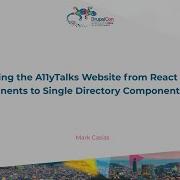 Migrating The A11yTalks Website From React Components To Single Directory Components