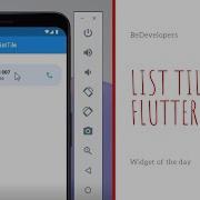 How We Can Use ListTile In Flutter To Create List Like This ListTitle In Flutter