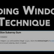 LeetCode 209 Minimum Size Subarray Sum Problem No 209 Sliding Window