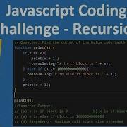 Javascript Coding Challenge Find Code Output Concept Recursion Episode 9