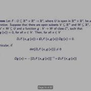 The Implicit Function Theorem