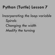 Python Turtle Lesson 7