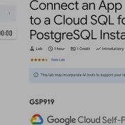 GSP919 Connect An App To A Cloud SQL For PostgreSQL Instance Google Cloud Qwiklabs