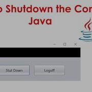 How To Shutdown The Computer In Java