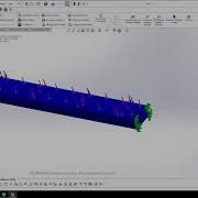 Solidworks Simulation Wizard FEA Simple Steel Bar