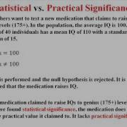 Statistical Vs Practical Significance