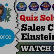 Sales Cloud Einstein Salesforce Trailhead Quiz Solution