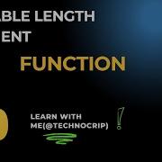 Vlog47 Variable Length Arguments In Python