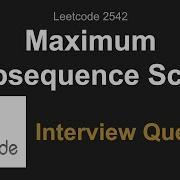 Leetcode 2542 Maximum Subsequence Score
