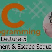 C Programming Comment And Escape Sequence