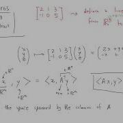 Linear Algebra Live Lecture 15 Duality Least Squares