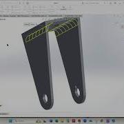 Center Bracket Caster Wheel Build SOLIDWORKS 2022