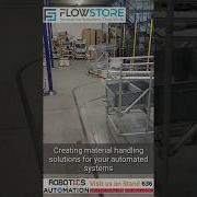 AGV Docking With A Flow Rack Material Handling FlowTube FlowStore