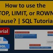 How To Use The SQL TOP LIMIT Or ROWNUM Clause SQL Tutorial For Beginners Learn SQL