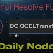 DaVinci Resolve Fusion OCIO CDL Transform Node