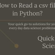 Quick Solution How To Read A CSV File Using Python