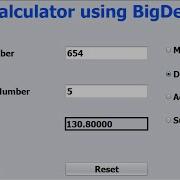 Java NetBeans MDAS Calculator Tutorial Using BigDecimal