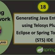 Generating Java Entity Class Using Telosys Plugin In Eclipse Or Spring Tools Suite STS IDE