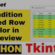 Tkinter Treeview Row Background Colour Configure Using Tag Configure Based On Conditions