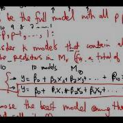 Backward Stepwise Selection Method