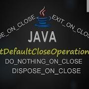 SetDefaultCloseOperation Method In JFrame And Its Various Close Operation In Java