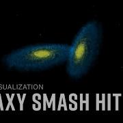 A Galactic Smash Hit Galaxy Collision Simulation
