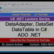 DataAdapter DataSet DataTable In C ADO NET