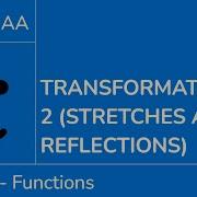 Transformations 2 Stretches And Reflections IB Maths AA SL HL