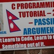 C Programming Tutorial 20 Passing Parameters And Arguments In Function Nepali