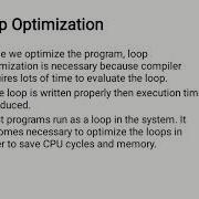 Lecture 3 Loop Optimization